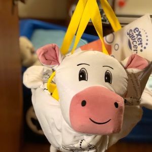 ExerSaucer Soft & Snuggly doorway jumper Cowtastic